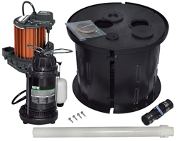 InstaDry® Sump Kit w/2 Piece Snap Together Basin crawl space sump pump, sump pump for crawl space