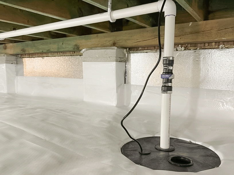 Installing Crawl Space Encapsulation